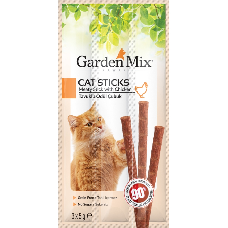 Gardenmix%20Tavuklu%20Kedi%20Stick%20Ödül%203*5g%20