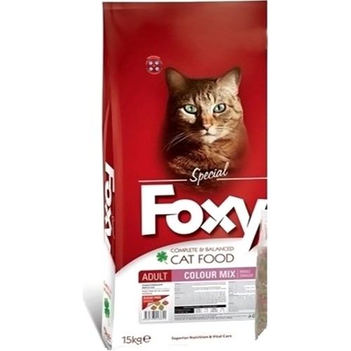 Foxy%20Colour%20Mix%20Yetişkin%20Kedi%20Maması%2015%20kg