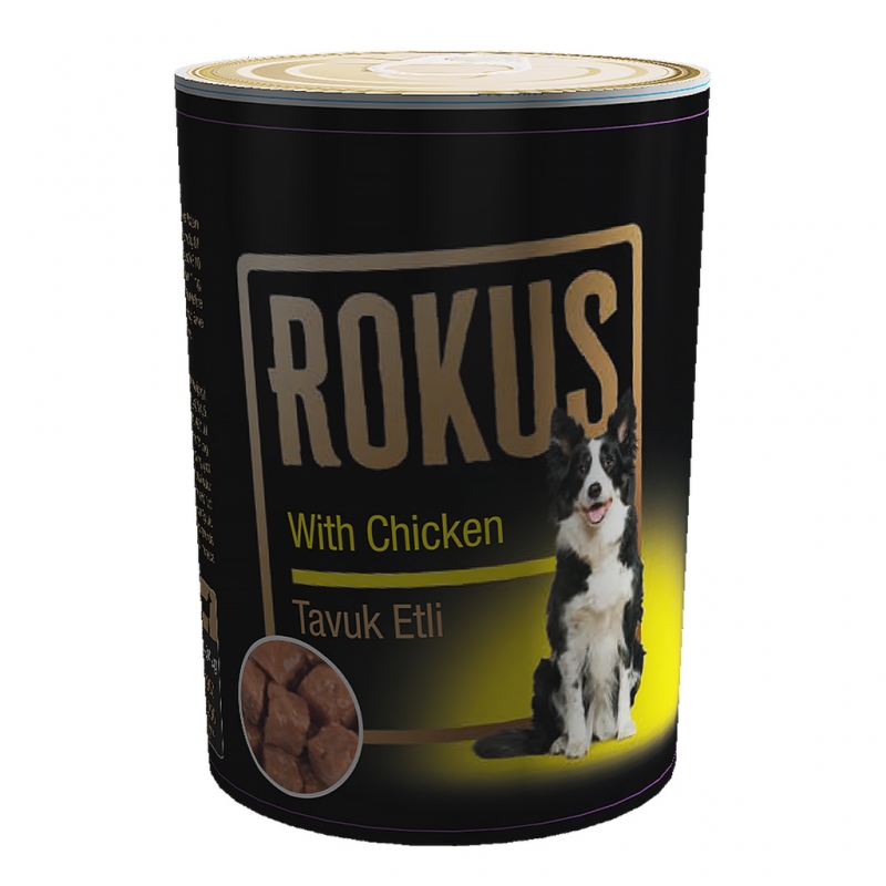 Rokus%20Tavuklu%20Köpek%20Konservesi%20410g