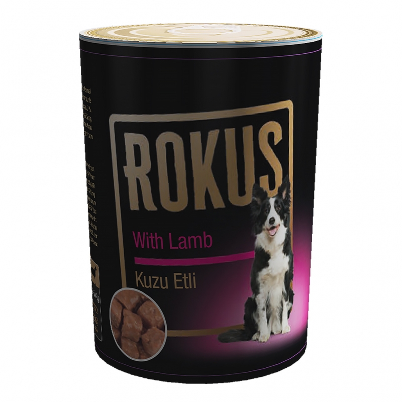 Rokus%20Kuzu%20Etli%20Köpek%20Konservesi%20410g