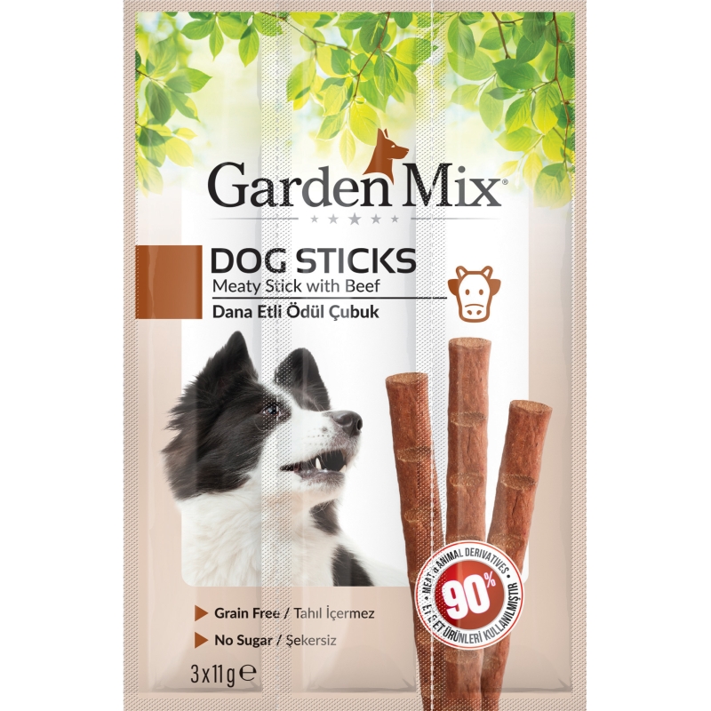 Gardenmix%20Dana%20Etli%20Köpek%20Stick%20Ödül%203*11g