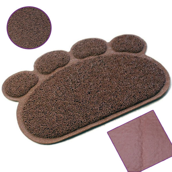 CatMat%20Pati%20Desenli%20Kedi%20Paspası%20Kahverengi%2060x45%20cm