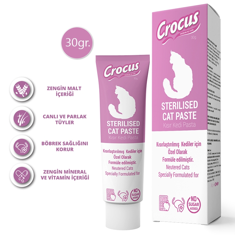 Crocus%20Kedi%20Sterilised%20Malt%20Macunu%2030%20Gram