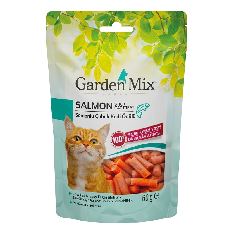 Garden%20Mıx%20Somonlu%20Stıck%20Kedi%20Ödülü%2060%20Gr