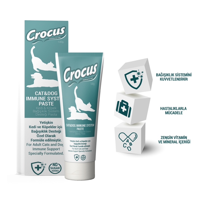 Crocus%20Kedi%20Köpek%20Immune%20System%20Macun%20100%20Gram