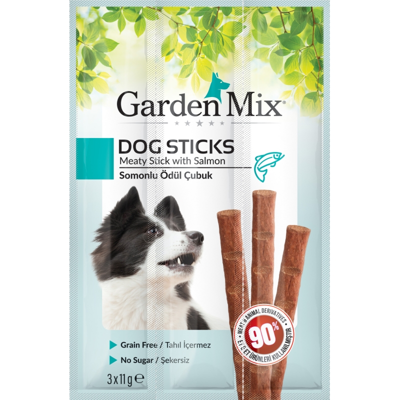 Gardenmix%20Somonlu%20Köpek%20Stick%20Ödül%203*11g