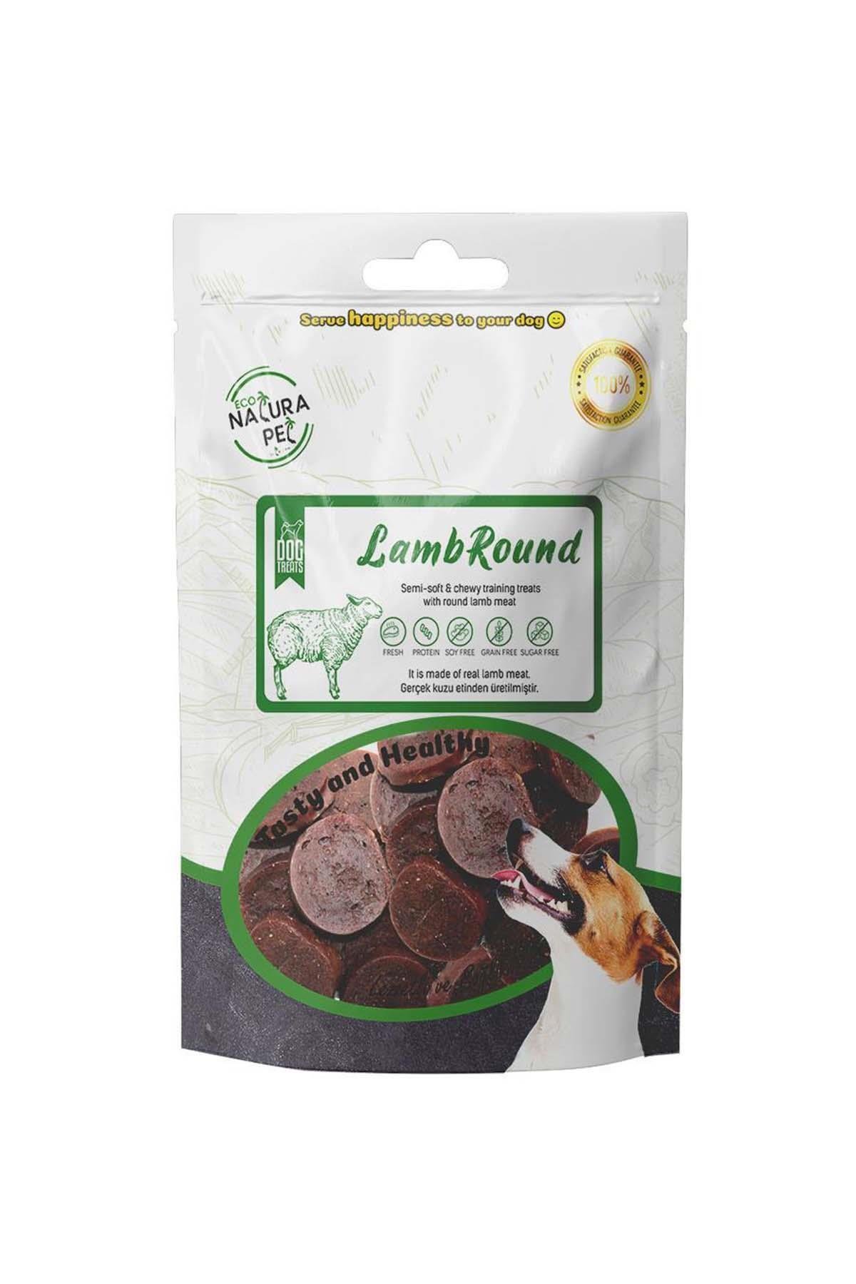 Eco%20Natura%20Round%20Yumuşak%20Kuzu%20Etli%20Yuvarlak%20Köpek%20Ödülü%20100%20Gr