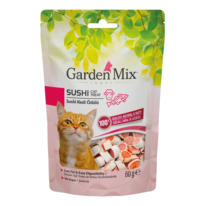 Garden%20Mıx%20Kuzulu%20Sushi%20Kedi%20Ödülü%2060%20Gr