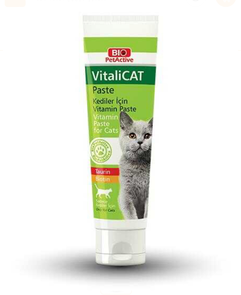 Pet%20Active%20VitaliCat%20Pasta%20Taurin%20ve%20Biotinli%20Kedi%20Vitamini%20100%20Ml