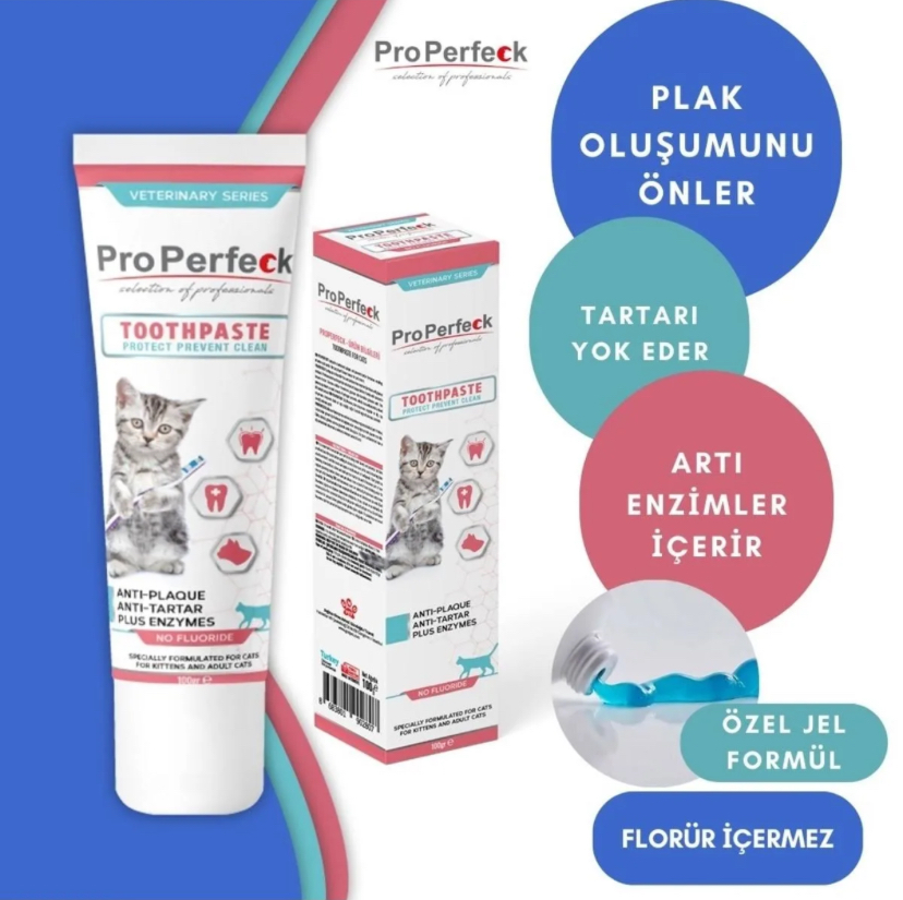 PRO%20PERFECT%20Anti%20Tartar%20Kedi%20Diş%20Macunu%20Jel%20100%20gr