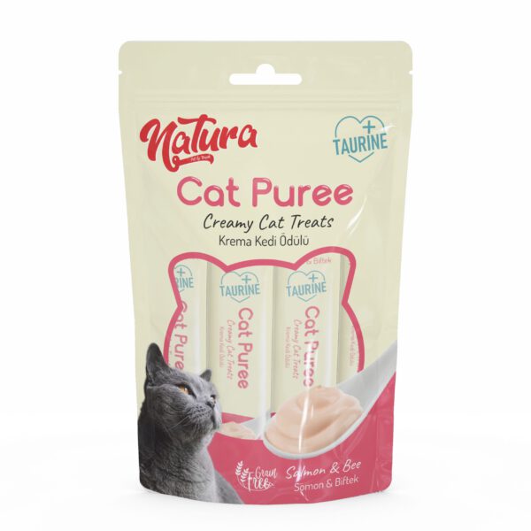 Natura%20Cat%20Puree%20Somon%20&%20Biftek%205x12gr%20sıvı%20krema%20ödül