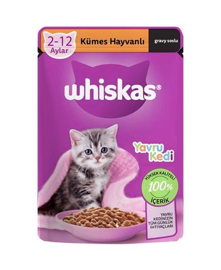 Whiskas Yavru Kedi Maması 85 gr Pouch Tavuklu