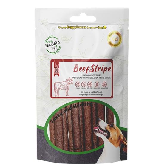 Eco Natura Pet Beef Strape Yumuşak Biftek Şeritleri Köpek Ödülü 100Gr