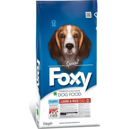 Foxy Kuzu Etli ve Pirinçli Yavru Köpek Maması 15 kg