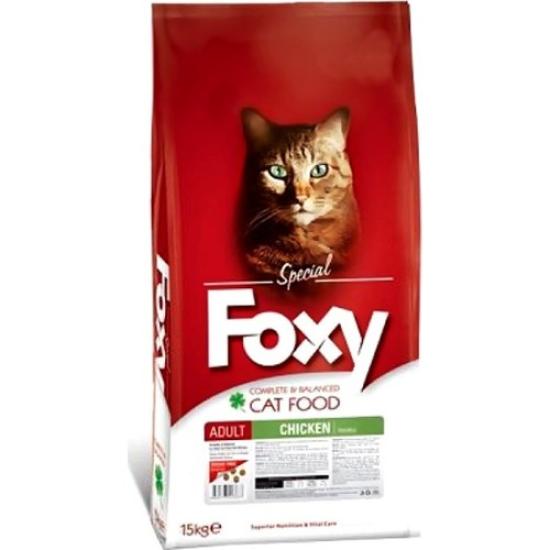 Foxy Tam ve Dengeli Tavuklu Yetişkin Kedi Maması 15 kg