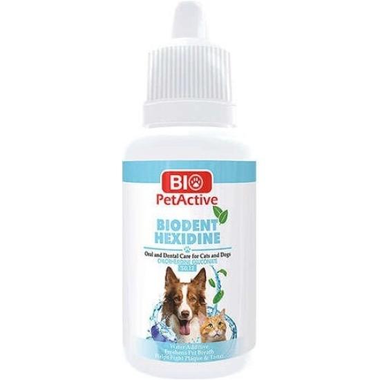 Bio Petactive Biodent Hexidine Kedi ve Köpek Ağız ve diş bakım ürünü 50 ml 