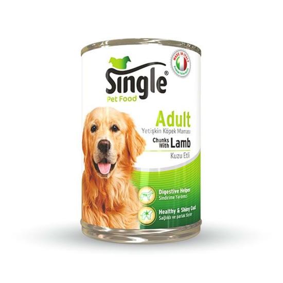 Single Kuzu Etli Pirinçli Köpek Konservesi