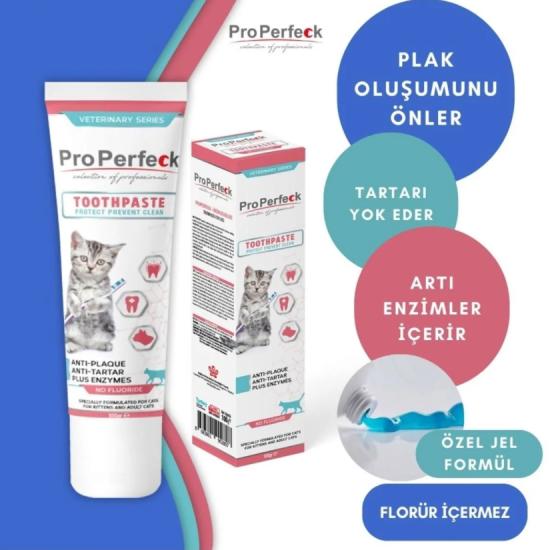 PRO PERFECT Anti Tartar Kedi Diş Macunu Jel 100 gr