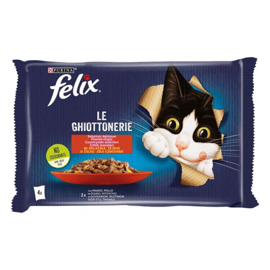 Felix Tavuklu Ve Sığır Etli Yaş Kedi Maması 85 grx4