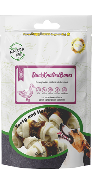 Eco Natura Pet Duck Knotted Bones Ördek Etli Düğüm Kemik 100Gr