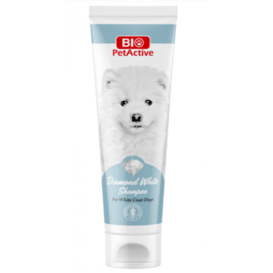 Bio PetActive Diamond White Shampoo Beyaz Tüylü Köpekler İçin Şampuan 250 Ml