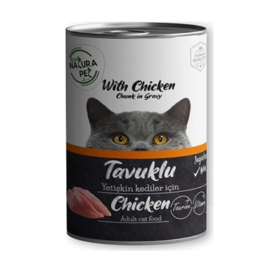 	Eco Natura Pet Tavuklu Yetişkin Kedi Konservesi Gravy 400 Gr