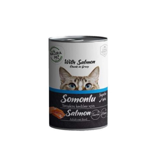 Eco Natura Pet Somonlu Yetişkin Kedi Konservesi Gravy 400 Gr