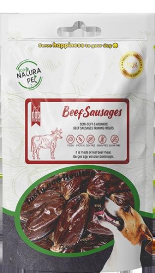 Eco Natura Pet Beef Sausages Yumuşak Biftek Sosis Köpek Ödülü 100Gr