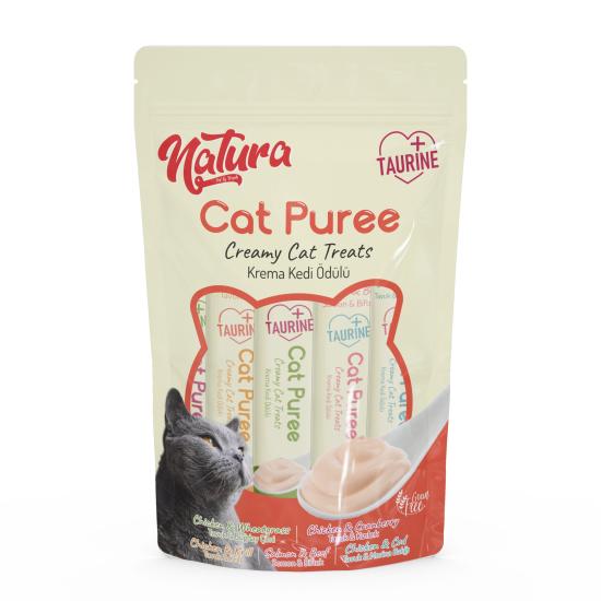 Natura Cat Puree Mix 5x12gr sıvı krema ödül