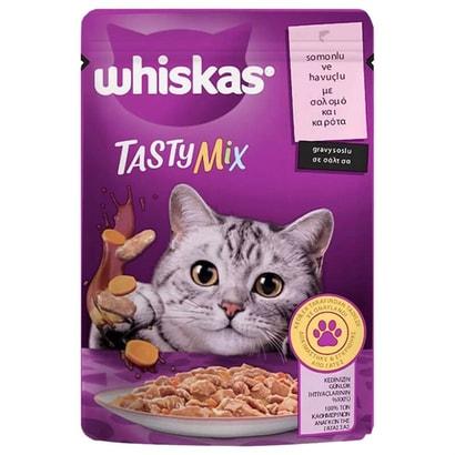 Whiskas Tasty Mix Somonlu ve Havuçlu Poşet Yaş Mama 85g